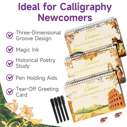 Cursive Magic Grooved Workbook: Master Elegant Writing